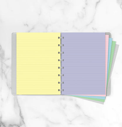 (PRE-ORDER) Filofax Notebook Pastel Ruled Paper Refill - A5 - 152018