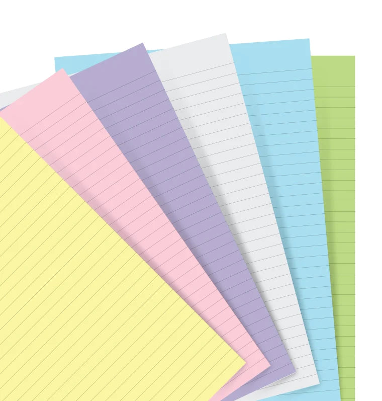 (PRE-ORDER) Filofax Notebook Pastel Ruled Paper Refill - A5 - 152018