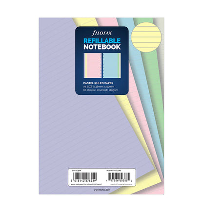 (PRE-ORDER) Filofax Notebook Pastel Ruled Paper Refill - A5 - 152018