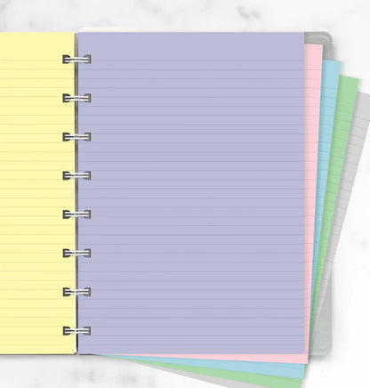 (PRE-ORDER) Filofax Notebook Pastel Ruled Paper Refill - A5 - 152018
