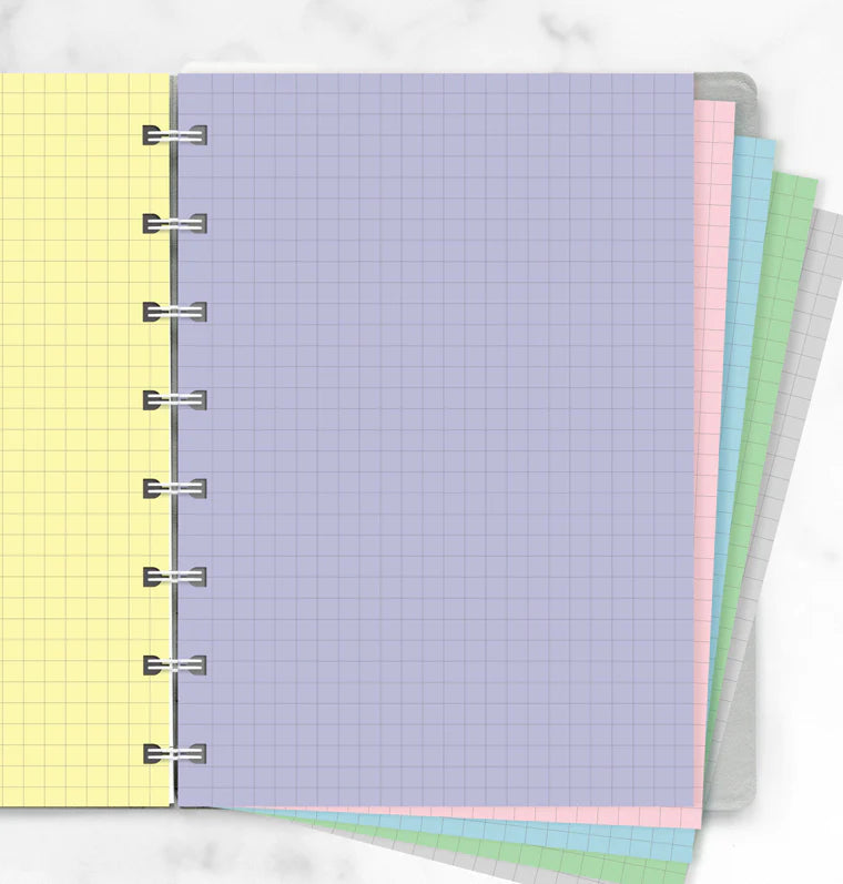 (PRE-ORDER) Filofax Notebook Pastel Squared Paper Refill - A5 - 152020