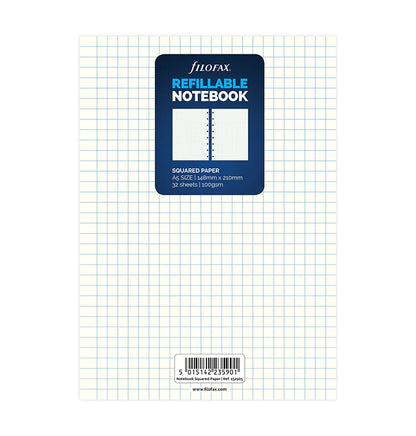 (PRE-ORDER) Filofax Notebook Squared Paper Refill - A5 - 152905