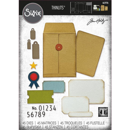 Sizzix Thinlits Dies By Tim Holtz 45 Pc - Collector - 665926