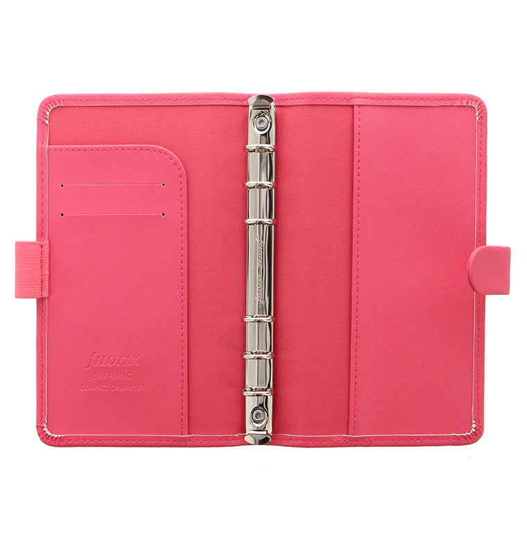 (PRE-ORDER) Filofax Saffiano Personal Compact Organizer - Peony