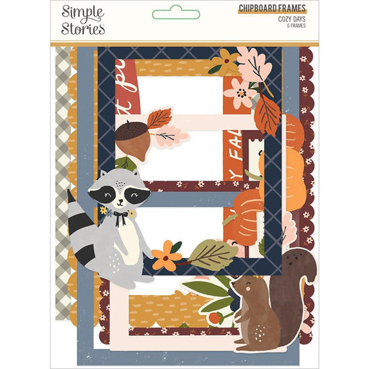 Simple Stories Cozy Days Layered Chipboard Frames - COZ13519