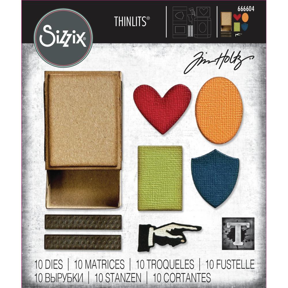 Sizzix Thinlits Dies By Tim Holtz 10/Pkg - 666604