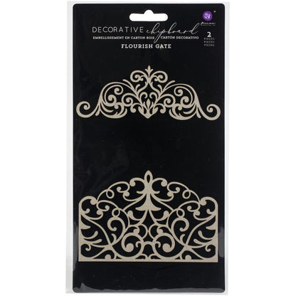 Prima Marketing Laser Cut Chipboard - Flourish Gate - 647339