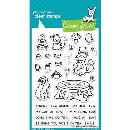 Lawn Fawn Tea-rrific Day Stamps - LF2856