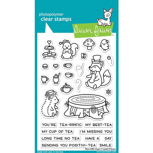 Lawn Fawn Tea-rrific Day Stamps - LF2856