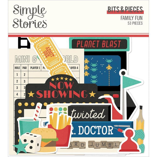 Simple Stories Family Fun Bits & Pieces Die-Cuts 53 Pc - FUN15615