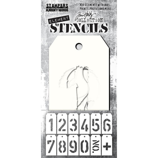 Tim Holtz Element Stencils 12 Pc - Freight - EST002