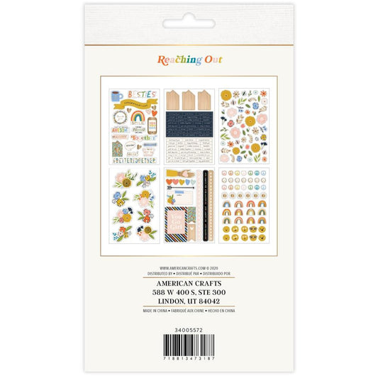 Jen Hadfield Reaching Out Sticker Book - W/Gold Foil Accents 210 Pc - JH005572