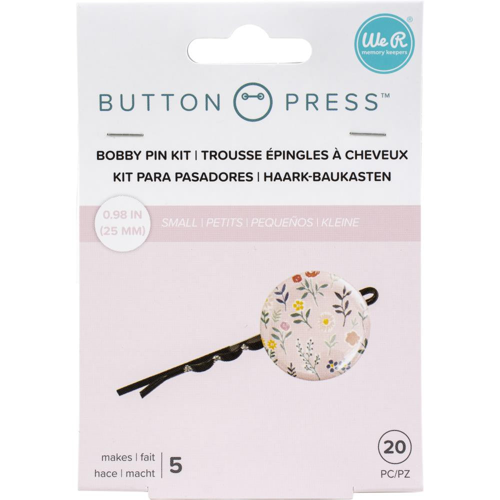 We R Memory Keepers Button Press Bobby Pin Backers - Makes 5 - WR661075