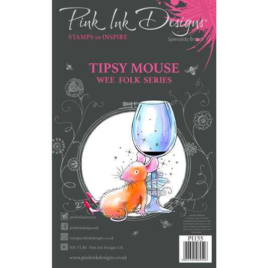 Pink Ink Designs A7 Clear Stamp Set - Tipsy Mouse - PI155