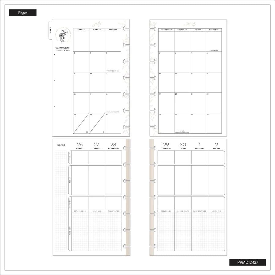 MAMBI The Happy Planner HEAL FROM WITHIN MINI 12 MONTH PLANNER - PPMD12-127
