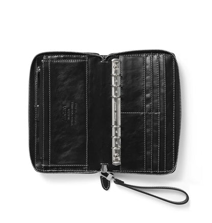 (PRE-ORDER) Filofax Malden Personal Compact Zip Leather Organizer - Black - 022630