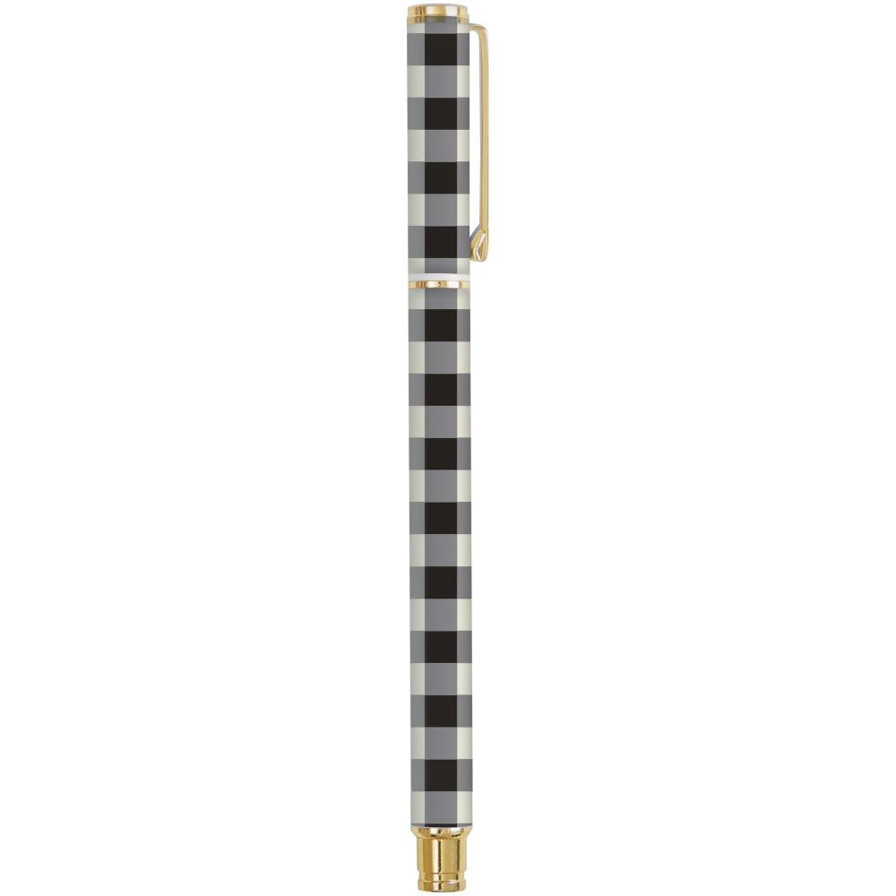 Carpe Diem Metal Gel Pen - Buffalo Check - 9186CD