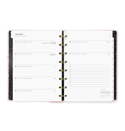 (PRE-ORDER) Filofax Confetti A5 Planner Rose Quartz 2024