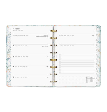 (PRE-ORDER) Filofax Botanical A5 Planner Mint 2024