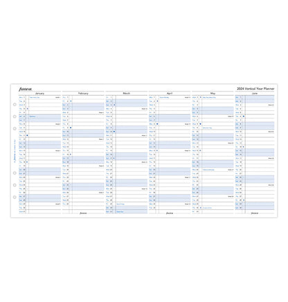 (PRE-ORDER) Filofax Vertical Year Planner - A5 2024 English