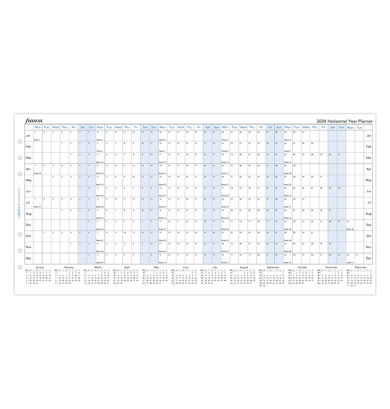 (PRE-ORDER) Filofax Horizontal Year Planner - A5 2024