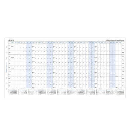 (PRE-ORDER) Filofax Horizontal Year Planner - A5 2024