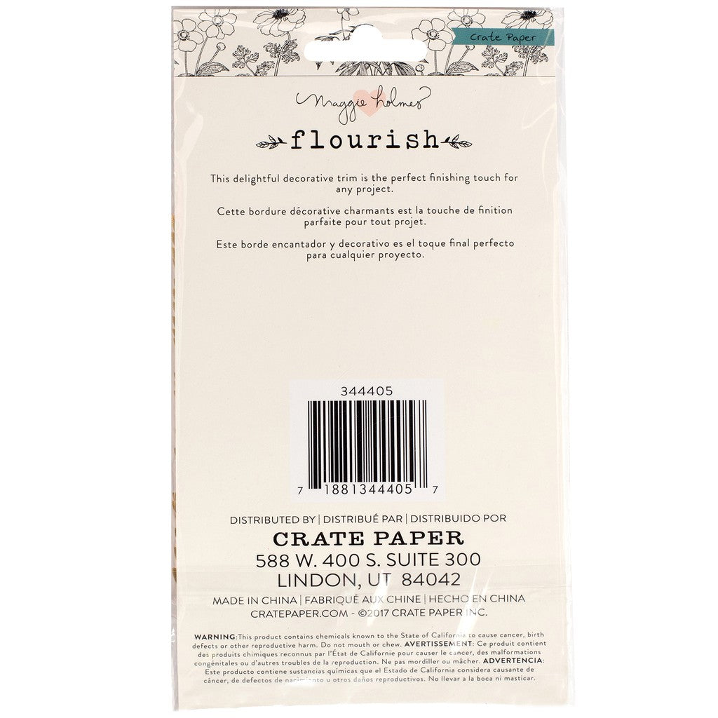 Crate Paper Maggie Holmes Flourish Deco Trim - 344405