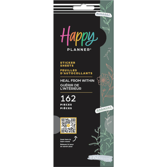MAMBI The Happy Planner HEAL FROM WITHIN 8 STICKER SHEETS - SP3H8-033