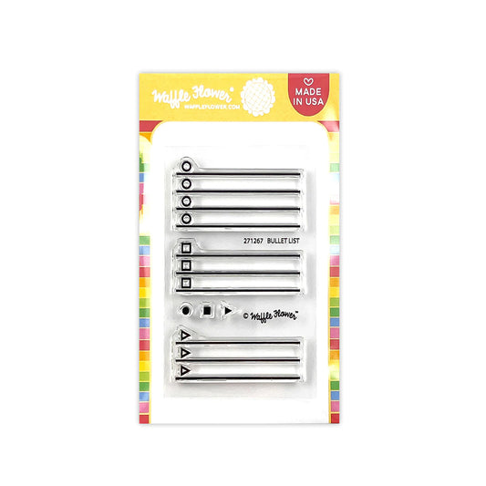 Waffle Flower x Nina Yang Bullet List Stamp Set - 271267