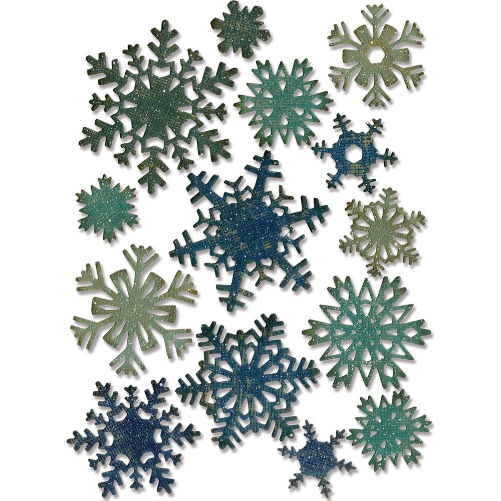 Sizzix Thinlits Dies By Tim Holtz 14 Pc - Mini Paper Snowflakes - 661599