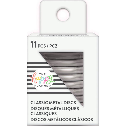 Me and My Big Ideas Happy Planner METAL Medium Discs – Silver - RINDR-02