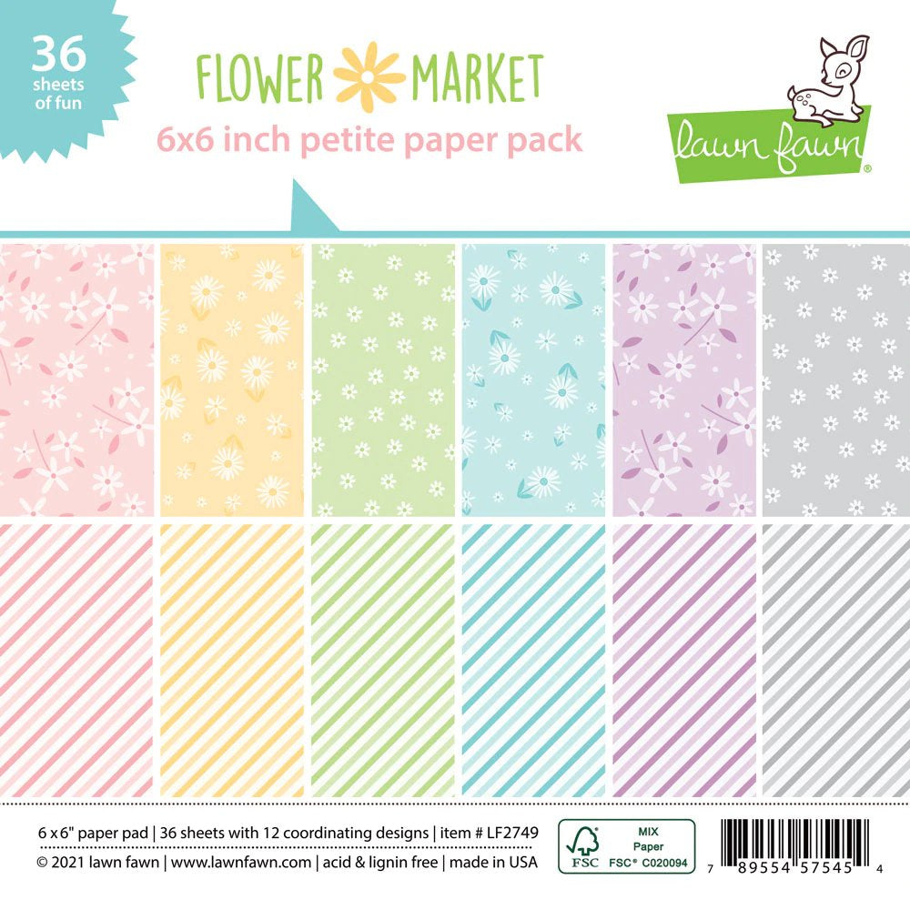 Lawn Fawn Flower Market Petite Paper Pack - LF2749