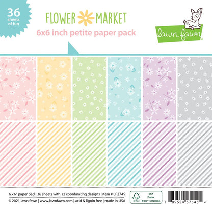 Lawn Fawn Flower Market Petite Paper Pack - LF2749