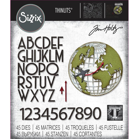 Sizzix Thinlits Dies By Tim Holtz 45/Pkg - 666606