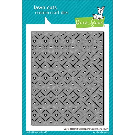 Lawn Fawn Quilted Heart Backdrop: Portrait - LF2739