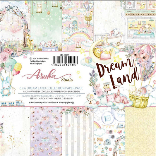 Asuka Studio Double-Sided Paper Pack 6"X6" 10 Pc - Dreamland - MP-60435