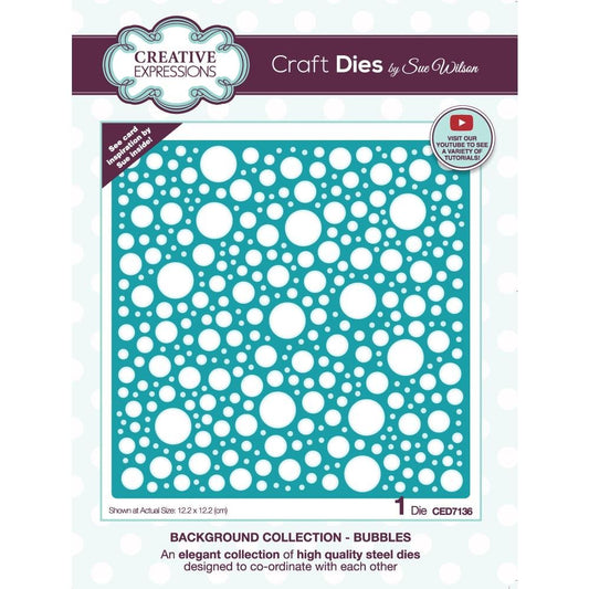 Creative Expressions Craft Dies By Sue Wilson - Background Collection - Bubbles - CED7136