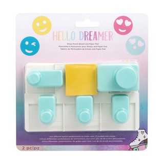 We R Memory Keepers Hello Dreamer Emoji Punch Board and Paper Pad - 660481