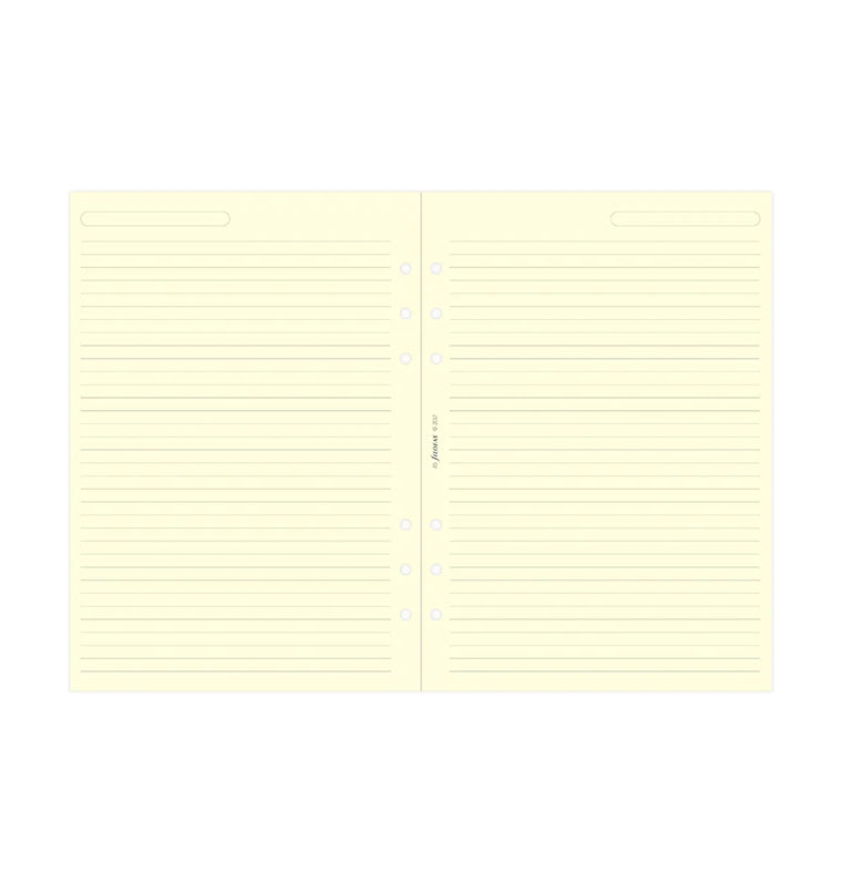 Filofax Cream Ruled Notepaper Refill - A5 - 343032