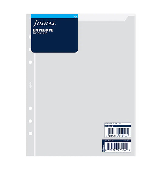 Filofax Transparent Envelope Top Opening - A5 - 343612