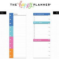 Mambi Happy Planner Daily Schedule – Half Sheet – BIG - FILB-08