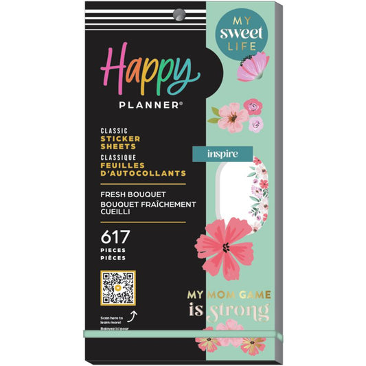 MAMBI The Happy Planner FRESH BOUQUET CLASSIC 30 SHEET STICKER VALUE PACK - SVP130-204