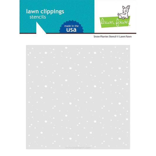 Lawn Fawn Snow Flurries Background Stencil - LF2982