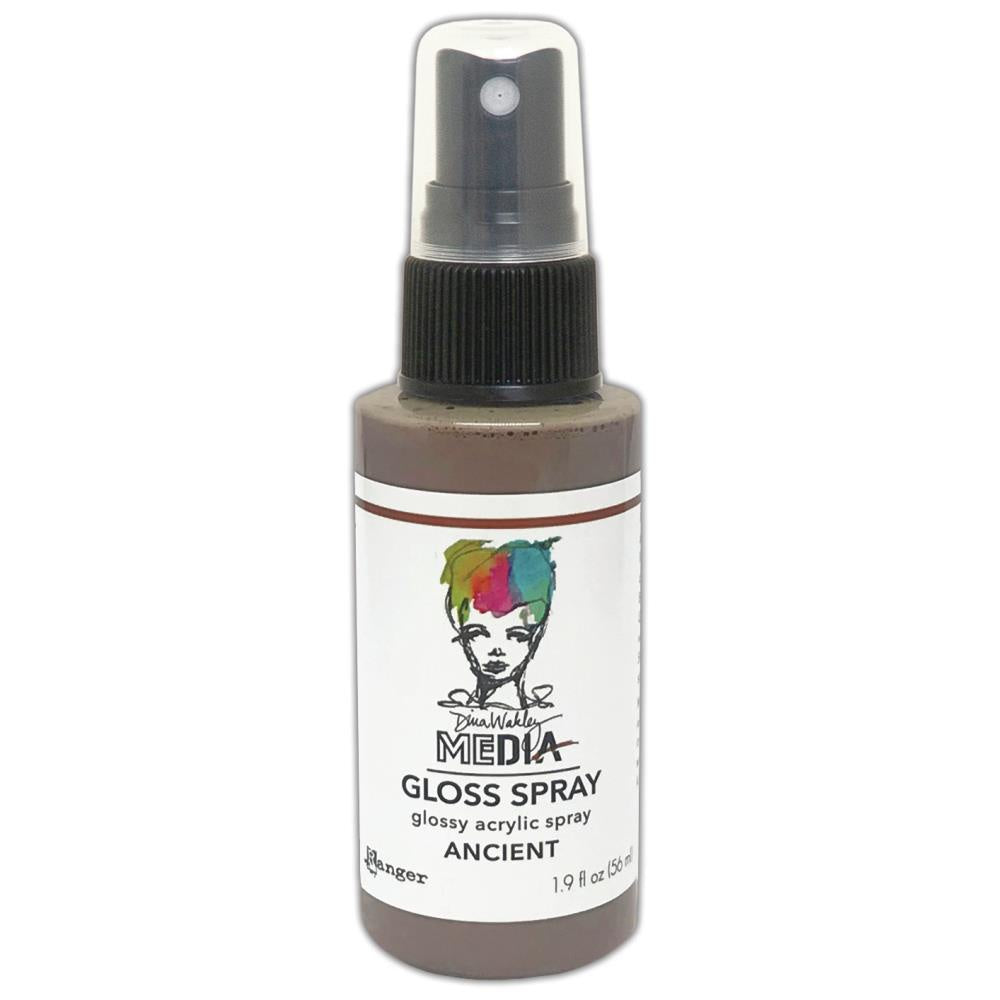 Dina Wakley Media Metallic Gloss Sprays 2oz - Ancient - MDOG 74229