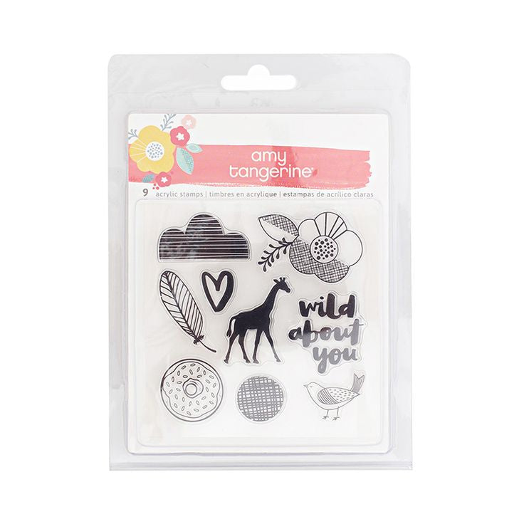 Amy Tangerine Oh Happy Life Clear Stamps - 376232