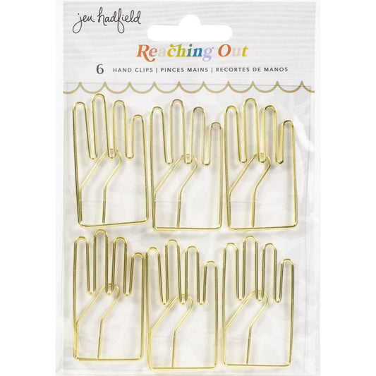 Jen Hadfield Reaching Out Metal Clips - Hand - JH005579