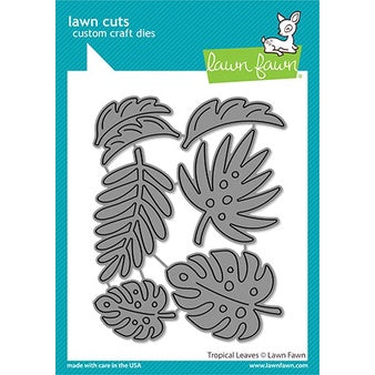 Lawn Fawn Tropical Leaves Dies - LF2617