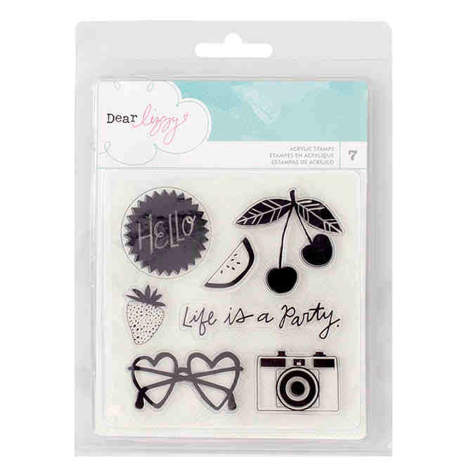 Dear Lizzy Happy Place Clear Stamps - 373677