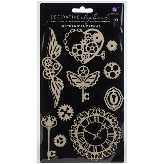 Prima Marketing Laser Cut Chipboard - Mechanical Dreams - 647292