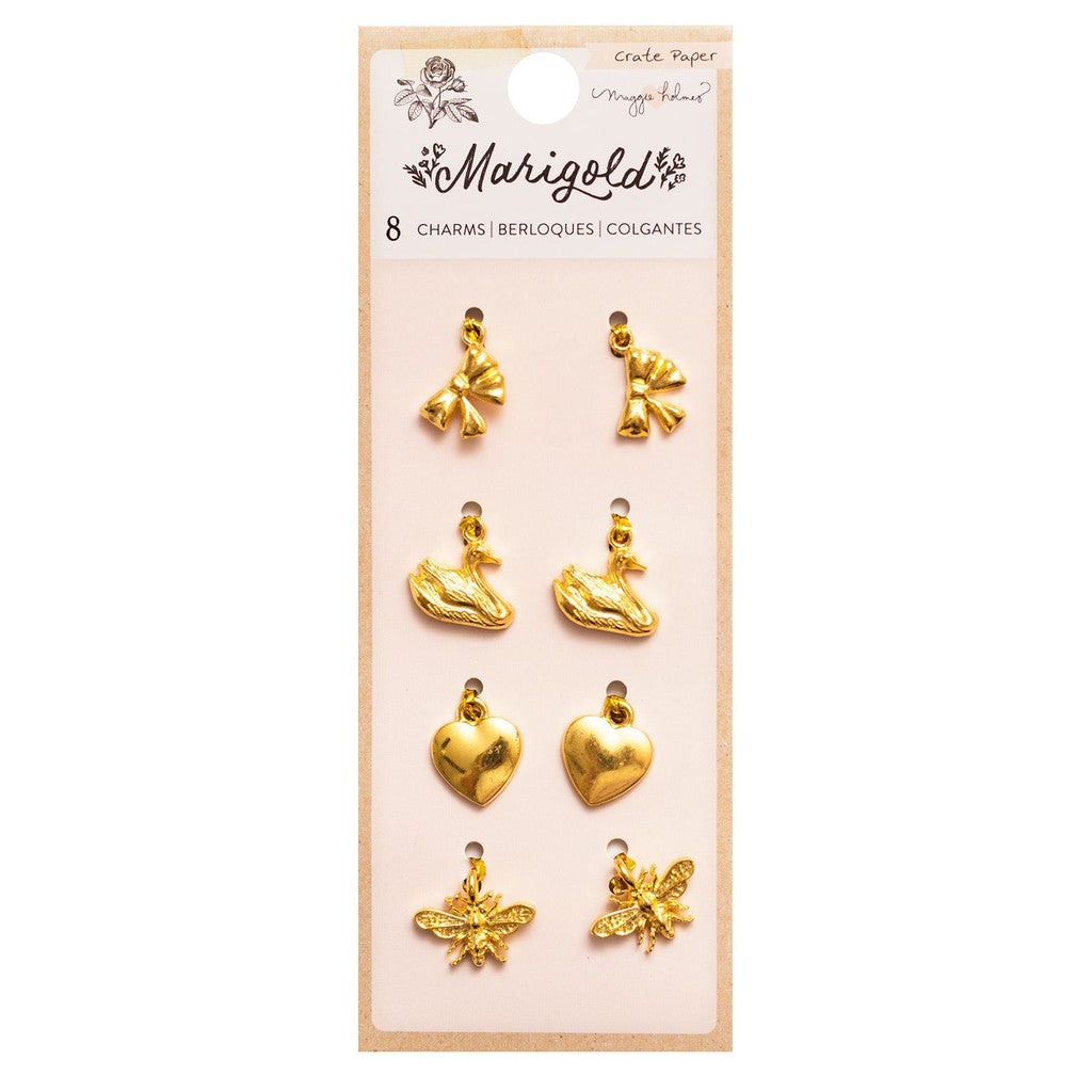 Maggie Holmes Marigold Charm Embellishments - Gold Icons - 373265